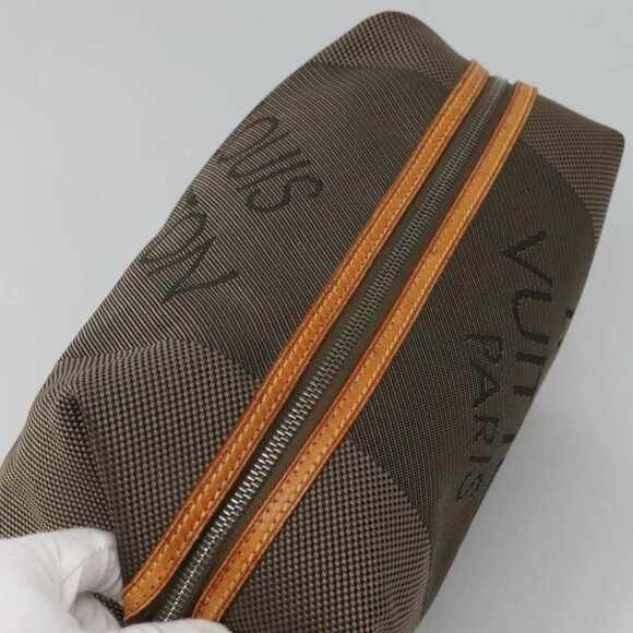 LOUIS VUITTON Damier Geant Trousse Albatross Clutch Bag Khaki - Picture 7 of 16